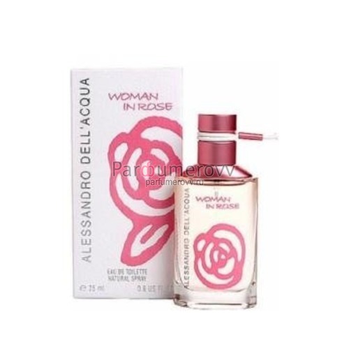 ALESSANDRO DELL'ACQUA WOMAN IN ROSE edt (w) 25ml ALESSANDRO DELL'ACQUA WOMAN IN ROSE edt (w) 25ml