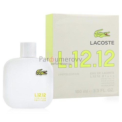 LACOSTE L. 12.12 BLANC LIMITED EDITION edt (m) 100ml LACOSTE L. 12.12 BLANC LIMITED EDITION edt (m) 100ml