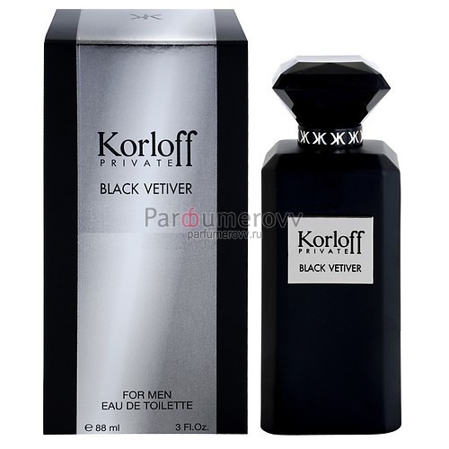 KORLOFF PARIS PRIVATE BLACK VETIVER edt (m) 88ml KORLOFF PARIS PRIVATE BLACK VETIVER edt (m) 88ml