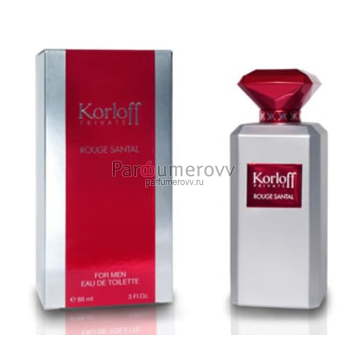 KORLOFF PARIS PRIVATE ROUGE SANTAL edt (m) 88ml KORLOFF PARIS PRIVATE ROUGE SANTAL edt (m) 88ml