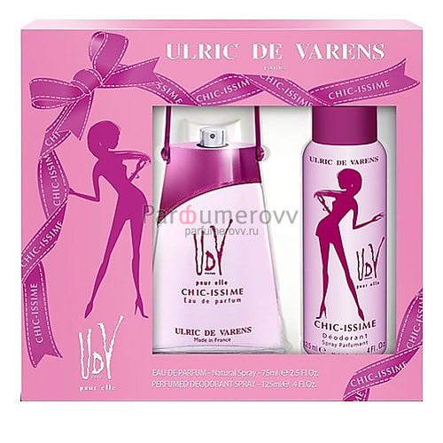 ULRIC DE VARENS CHIC ISSIME edp (w) 75ml+125ml deo ULRIC DE VARENS CHIC ISSIME edp (w) 75ml+125ml deo