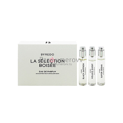 BYREDO LA SELECTION BOISEE set MOJAVE GHOST + SUPER CEDAR + BLACK SAFFRON edp 3*12ml BYREDO LA SELECTION BOISEE set MOJAVE GHOST + SUPER CEDAR + BLACK SAFFRON edp 3*12ml