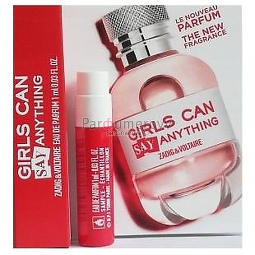 ZADIG & VOLTAIRE GIRLS CAN SAY ANYTHING edp (w) 1ml пробник
