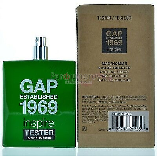 GAP 1969 INSPIRE edt (m) 100ml TESTER GAP 1969 INSPIRE edt (m) 100ml TESTER