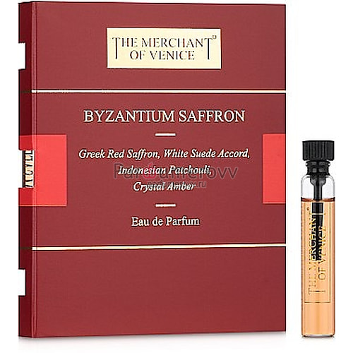 THE MERCHANT OF VENICE BYZANTIUM SAFFRON edp 2ml пробник