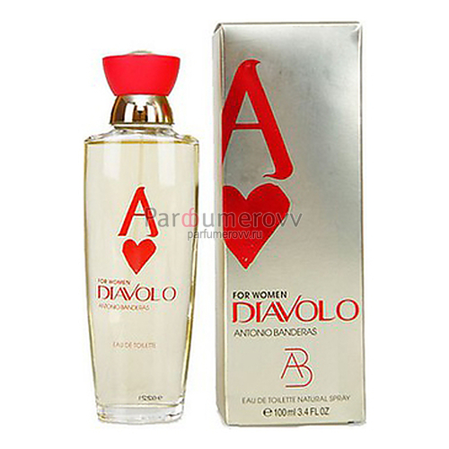 ANTONIO BANDERAS DIAVOLO AS DE CORAZON edt (w) 100ml ANTONIO BANDERAS DIAVOLO AS DE CORAZON edt (w) 100ml
