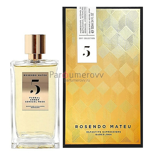 ROSENDO MATEU №5 FLORAL, AMBER, SENSUAL MUSK edp 100ml ROSENDO MATEU №5 FLORAL, AMBER, SENSUAL MUSK edp 100ml