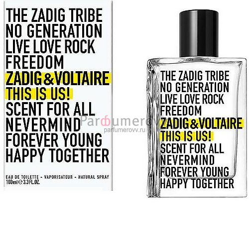 ZADIG & VOLTAIRE THIS IS US! edt 100ml 