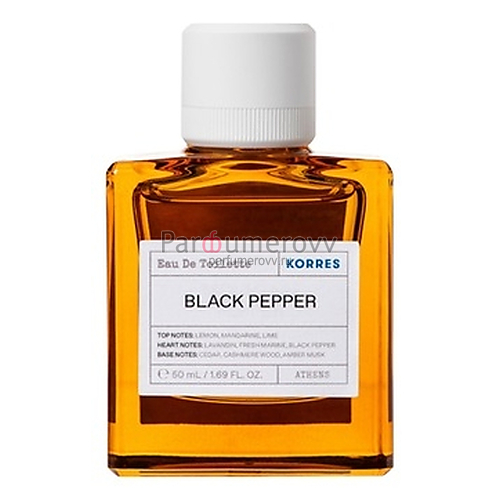 KORRES BLACK PEPPER edt 50ml TESTER KORRES BLACK PEPPER edt 50ml TESTER