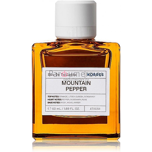 KORRES MOUNTAIN PEPPER edt 50ml TESTER KORRES MOUNTAIN PEPPER edt 50ml TESTER
