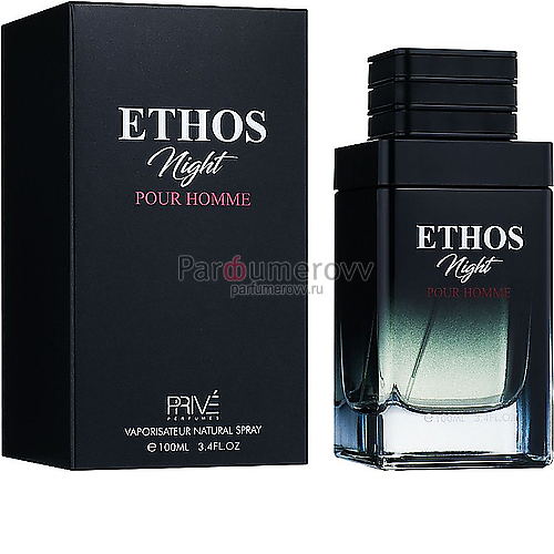 PRIVE PERFUMES ETHOS NIGHT edt (m) 100ml PRIVE PERFUMES ETHOS NIGHT edt (m) 100ml