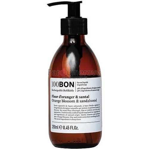 100 BON FLEUR D'ORANGER & SANTAL 250ml soap 100 BON FLEUR D'ORANGER & SANTAL 250ml soap